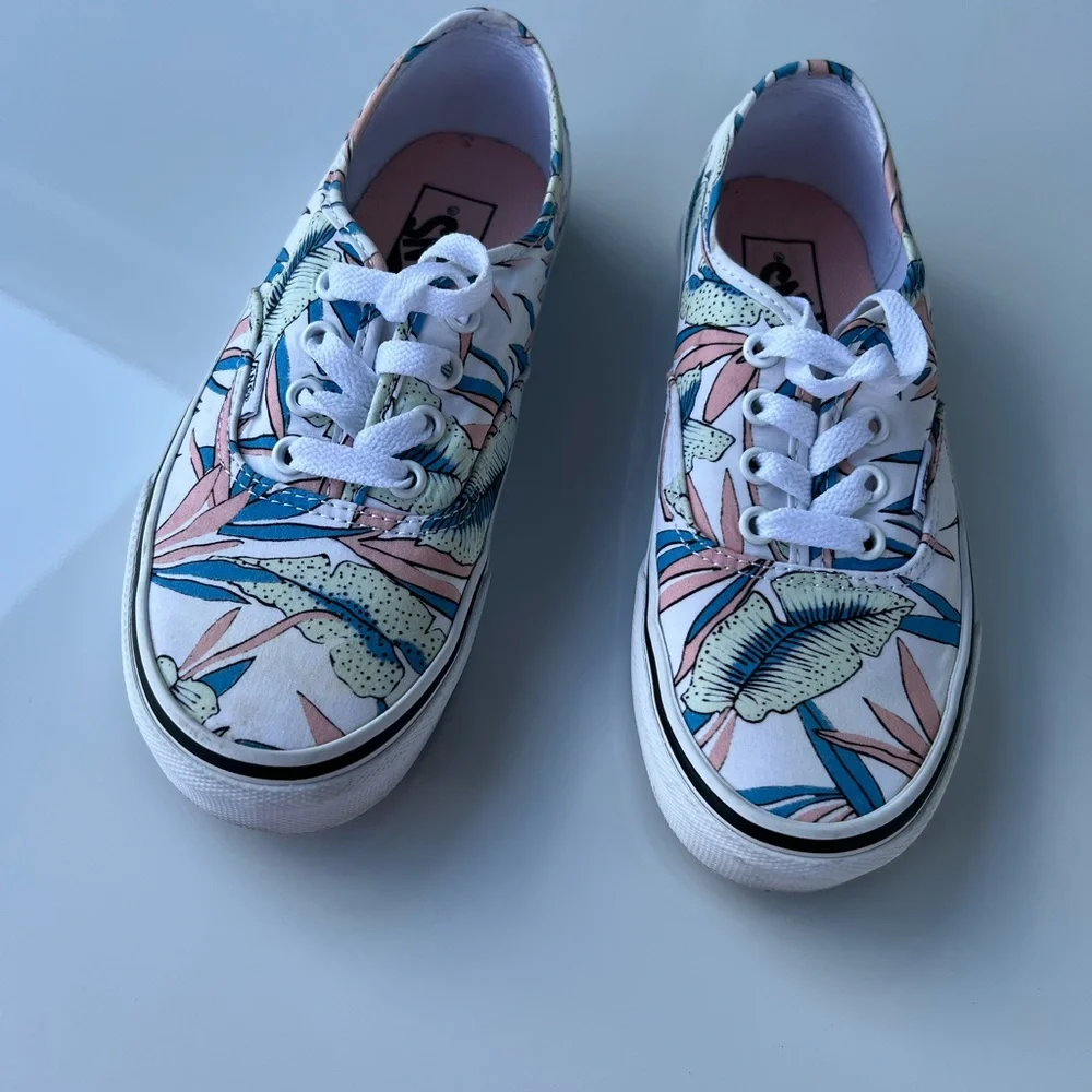 RARE*VANS OLD SKOOL BIRDS OF PARADISE TROPICS Women Low Top Shoes Sneakers Sz 6 - Picture 2 of 5